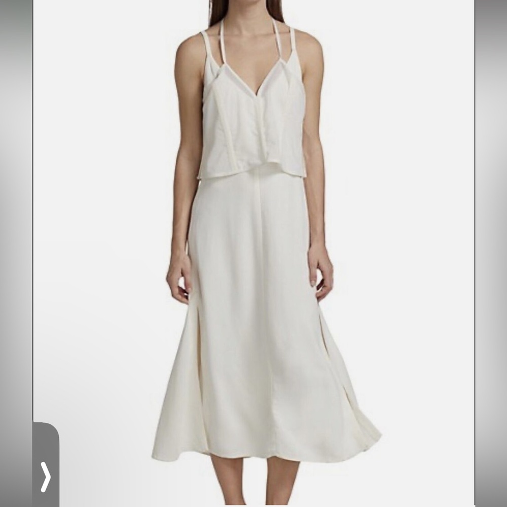 Brand New Women’s 3.1 Phillip Lim Layered Flowy White Dress Size 0 $750